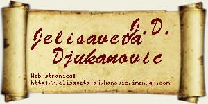 Jelisaveta Đukanović vizit kartica